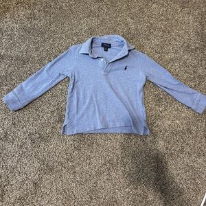 Polo by Ralph Lauren Long-Sleeve Polo in Light Blue